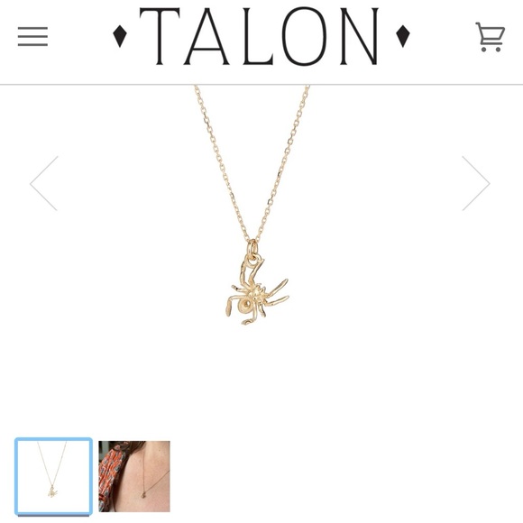 Talon Jewelry - Talon Jewelry 14K Gold Itty Bitty Spider Necklace 🕷️♥️